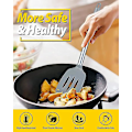 Miniatyrbild 5 av 5: 2-pack silikon stekspade, non-stick slitsad köksspatel, hög värmebeständig BPA-fria köksredskap, idealisk köksutrustning för fisk, ägg, pannkakor grey