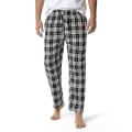 Miniatyrbilde 1 av 5: Bomullsvevde pyjamasbukser for menn, rutete lette lounge-sovebukser COLOR 1 L