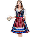 Pikkukuva 1 / 5: Perinteinen baijerilainen Oktoberfest Dirndl -mekko esiliinalla, saksalainen oluttyttöasu M