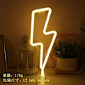 Miniatyrbild 5 av 5: Led Neon Ljus Väggkonst Skylt Sovrumsdekor Regnbåge Hängande Nattlampa Hemfest Högtidsdekor Julklapp Lightning