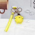 Miniatyrbild 1 av 5: Kawaii tecknad söt nyckelkedja hänge accessoarer utsökt My Melody Cinnamoroll mjuk gummi nyckelkedja väska biltillbehör Pompom Purin