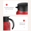 Miniatyrbillede 2 af 2: Termoisoleret tekande kaffe termokande med tefilter 304 rustfrit stål rustfri til kaffe, te, mælk drikkevarer Black 800ML