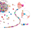 Miniatyrbillede 5 af 5: 1140 stk. Polymer Ler Perler, Frugt Blomst Håndlavede Perler Stilarter Hjerte Bogstav Bløde Perler Til Piger Smykkefremstilling DIY Armbånd Halskæde Ørering Tilbehør