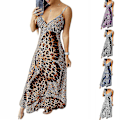 Miniatyrbillede 2 af 3: Dame Kjole Cheetah Sommerfugl Print Kjole grey L