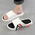 Miniatyrbillede 4 af 5: Sommer Herre Tyk Sål Slippers Skridsikre Brusebad Badeværelsesslippers Velegnet Til Camping Indendørs Gåture Black 41