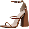 Miniatyrbild 1 av 5: Dam Sandaler-block Heel Open Toe Sandaler 38