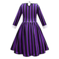Pikkukuva 3 / 5: Wednesday Addams -asu Enid Sinclair -mekko tytöille Halloween-karnevaalijuhliin Cosplay-asu Black 150cm