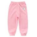 Miniatyrbilde 1 av 2: Barn Unisex Tegneserie Trykt Elastisk Midje Bukser Joggebukser Sportsklær Pink 3-4 Years