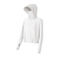 Miniatyrbild 1 av 5: Lös Hooded Mask Solskyddskläder Andningsbara Mjuka Långärmade Kläder För Sportaktiviteter White Classic