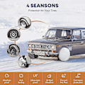 Miniatyrbild 3 av 3: 4-pack Vattentäta Däckskydd Reservdäck Hjul Husbil Däckskydd Silver L