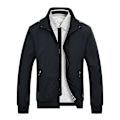 Miniatyrbilde 1 av 2: Herre Ensfarget Løs Casual Jakke Black L
