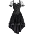 Pikkukuva 2 / 4: Naisten Steampunk Korsettimekko Vintage Asu Hippie Kesä Klubi-asu Korsettitoppi Hame Setti Corset Only S