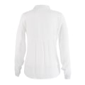 Miniatyrbilde 2 av 5: Dame V-hals T-skjorte Langermet Bluse med Knapper White S