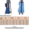Miniatyrbillede 2 af 5: Dame Baggy Denim Jakker Langærmet Snøre Trenchcoat Efterår Hættetrøjer Overfrakker Light Blue S