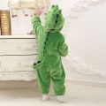 Miniatyrbild 5 av 5: Reedca Dinosauriekostym för småbarn, söt onesie med huva, djurkostym Halloween Dinosaur 0-3 Months