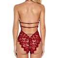 Miniatyrbillede 4 af 5: Bodystocking Kvinder Sexet Undertøj Blonde Bodystocking Ét Stykke Teddy Undertøj XXXL