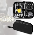 Miniatyrbild 5 av 5: 153 delar klockreparationssats professionell fjäderstångsverktygssats, klockbatteribytesverktygssats, klockarmbandslänksstiftsverktygssats
