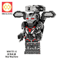 Miniatyrbillede 2 af 2: War Machine James Rhodes Miniatur Byggeklods Dukke black