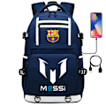 Miniatyrbild 1 av 4: Messi Barcelona tryckt ryggsäck resväska student skolväska vattentät datorväska6
