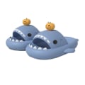 Miniatyrbillede 1 af 4: Tiger Figur Shark Slides Gule Shark Slides Hjemmesko Super Bløde Komfortable Skridsikre Pumpkin - Haze Blue 40-41 yards