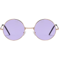 Pikkukuva 1 / 5: Hippie-lasit naisille ja miehille, 70-luvun 80-luvun disco-hippilasit, pyöreät sävytetyt aurinkolasit Purple Lens