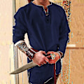 Pikkukuva 1 / 5: Ritari Cosplay Keskiaikainen Puku Tunika Halloween Asut Miehille Aikuisten Viikinki Merirosvo Naamiaisasu Hienot Vaatteet Karnevaalipaidat Color 3 M