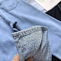 Pikkukuva 4 / 5: Vintage-henkiset korkeavyötäröiset leveälahkeiset farkut, naisten tyylikkäät ja rennot XL