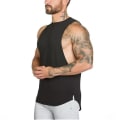 Pikkukuva 3 / 4: Miesten väljä hihaton toppi aluspaita fitness-t-paita Black XL