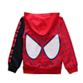 Miniatyrbillede 2 af 4: Superhero Spider-man Print Lynlås Hættetrøjer Jakke Frakke Småbørn 2-7 År Børn Drenge Tegneserie Langærmet Hættetrøje Hætte Toppe B 2-3 Years