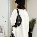 Miniatyrbillede 4 af 5: Afslappet Crossbody Taske, Skuldertaske, Vandtæt Nylontaske Til Rejser Shopping Vandreture Daglig Brug Black