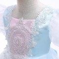 Miniatyrbild 5 av 5: Retro Barnklänning Flickklänning Puffärm Prinsessklänning 120