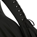 Pikkukuva 3 / 5: Naisten goottilainen hupullinen viittatakki, epäsäännöllinen pitkähihainen takki Black XL