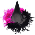 Miniatyrbillede 4 af 5: Wizard Party Børnekjole Magisk Pigekjole Halloween Lang Heksekjole Aften Show Kjole Pink XL