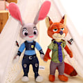 Miniatyrbild 4 av 4: Zootopia Plyschdjur Judy Docka Nick Docka Barnpresent rabbit 40CM