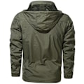 Miniatyrbillede 3 af 5: Herre Vinter Hætteklædt Militær Frakke Taktisk Militærjakke Kamp Overbeklædning Army Green 2XL