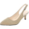 Miniatyrbillede 1 af 5: Damesandaler - lave hæle, spidse sandaler Gold 39