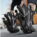 Miniatyrbillede 4 af 4: Herresko Herre Sportssko Herre Bladesko Casual Snøresko Mesh Camouflage Sko black 40