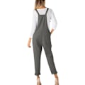 Miniatyrbillede 1 af 5: Løse Graviditetsbukser, Strop Bælte Bib Seler til Gravide Kvinder Dark Grey XL
