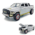 Pikkukuva 3 / 5: Dodge Ram Trx 1:32 Maastoauto Pickup Kuorma-auto Metalliseos Ääni-valo Automalli Lasten Lelu white