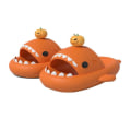 Miniatyrbilde 1 av 4: Tigerfigur Hai Sandaler Gule Hai Sandaler Tøfler Supermyke Komfortable Sklisikre Pumpkin - Fresh orange 40-41 yards