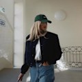 Miniatyrbillede 3 af 5: Retro Kort Uldjakke til Kvinder, Casual Ensfarvet Langærmet Jakke til Efterår og Vinter Gray M