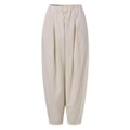 Pikkukuva 2 / 5: Naisten puuvilla-pellavatyyliset haremhousut, löysät Ali Baba -housut, pitkät, plus-koko Apricot 4XL