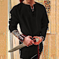 Pikkukuva 1 / 5: Ritari Cosplay Keskiaikainen Puku Tunika Halloween Asut Miehille Aikuisten Viikinki Merirosvo Naamiaisasu Hienot Vaatteet Karnevaalipaidat Color 2 M