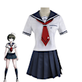 Miniatyrbillede 3 af 5: Nyt Projektil På Ødelagte Cosplay Spirer Fanget Cosplay Kostume Jk Uniform Sømand Uniform L