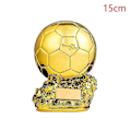 Miniatyrbild 2 av 5: Europeisk fotboll Golden Ball Trophy Souvenir Fotbollstävlingspris Fans Present 25CM