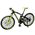 Miniatyrbild 1 av 5: Mini Cykelmodell Leksak Legering Plast Downhill Mountainbike Leksaker Presenter Till Pojkar Black-green
