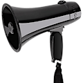 Miniatyrbilde 1 av 5: Bærbar Megafon Bullhorn 20 Watt Effekt Megafon Høyttaler Stemme Og Sirene/alarm Moduser Med Volumkontroll Og Stropp Black