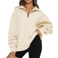 Miniatyrbillede 1 af 2: Pige Langærmet Sweatshirt Moderigtig Og Attraktiv Skjorte Til Kvinder Formel Daglig Fest Bal Beige XL