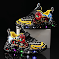 Miniatyrbild 3 av 4: Pojkar Led Flash Light Casual Sports Lätta Skor Yellow 24