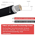 Pikkukuva 5 / 5: Ammattimainen liitäntäkaapelin jatkojohto molemmin puolin aurinkopistoke aurinkokaapeli punainen / musta 6 mm asennetulla aurinkopistokkeella 2m